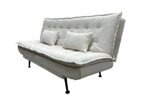 CANAPEA EXTENSIBILA, JAZZ 195CM, 3 LOCURI, MATERIAL CATIFEA RAIAT, CULOARE BEJ, ARTIM GROUP SELECTION - Img 10