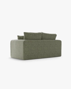 CANAPEA EXTENSIBILA LIDO, MASLINIU, 158X69 CM, TAPITAT CU TAPITERIE DIN TEXTIL STRUCTURAT BALTIMORE, MICADONI - Img 2