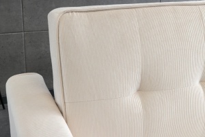 CANAPEA EXTENSIBILA, SMART 180CM, 2 LOCURI, CATIFEA BEJ RAIAT, ARTIM GROUP SELECTION - Img 6