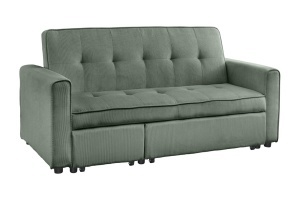 CANAPEA EXTENSIBILA, SMART 180CM, 2 LOCURI, CATIFEA VERDE RAIAT, ARTIM GROUP SELECTION - Img 4