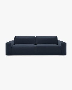 CANAPEA EXTENSIBILA VICTOR, ALBASTRU ROYAL, 246X100 CM, TAPITAT CU TAPITERIE DIN TEXTIL STRUCTURAT MOLYBDEN, MICADONI