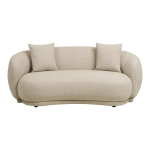 CANAPEA HAWKES 190CM, DIN LEMN SI TEXTIL, CULOARE BEJ NISIPIU, HOUSE NORDIC