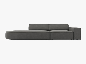 CANAPEA JODIE, STANGA, 3 LOCURI, 262 CM, DIVERSE CULORI SI MATERIALE, DESIGN DEOSEBIT - Img 2