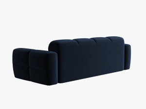 CANAPEA LISA, 4 LOCURI, 265 CM, ALBASTRU ROYAL, TAPITERIE DIN CATIFEA, DESIGN DEOSEBIT - Img 4