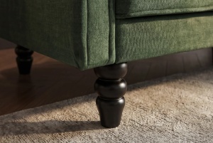 CANAPEA LIVING EXTENSIBILA MAISON, 220CM, DIN LEMN SI MATERIAL TEXTIL FOARTE FIN( CATIFEA), CULOARE VERDE, INVICTA INTERIOR - Img 6