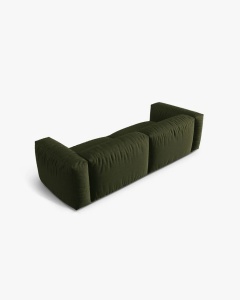 CANAPEA MARTINA, CU 3 LOCURI, VERDE, 244 CM, CU TAPITERIE DIN TEXTIL STRUCTURAT BOSTON, MICADONI - Img 3