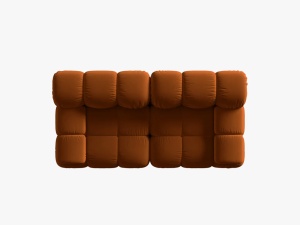 CANAPEA MODULARA BELLIS, 2 LOCURI, 188 CM, SCORTISOARA 56, TAPITERIE DIN CATIFEA, DESIGN DEOSEBIT - Img 4