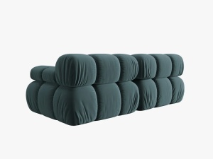 CANAPEA MODULARA BELLIS, 2 LOCURI, 188 CM, VERDE PETROL 87, TAPITERIE DIN CATIFEA, DESIGN DEOSEBIT - Img 5