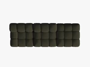 CANAPEA MODULARA BELLIS, PE DREAPTA, VERDE AMAZON, CU TAPITERIE DIN TEXTIL 3D SONIC, MICADONI - Img 3
