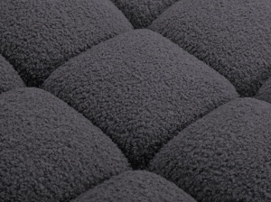 CANAPEA MODULARA BELLIS, PE DREPTA, GRI GRAFIT, CU TAPITERIE DIN TEXTIL BOUCLE ROLF, MICADONI - Img 5