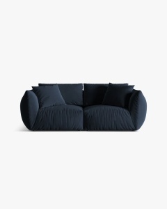 CANAPEA MODULARA CHRIS, CU 3 LOCURI, 220X100, ALBASTRU ROYAL, CU TAPITERIE DIN TEXTIL CATIFEA CASINO, MICADONI - Img 3