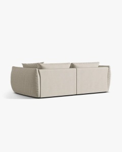 CANAPEA MODULARA CHRIS, CU 4 LOCURI, 260X100, NUANTA NATURALA, CU TAPITERIE DIN TEXTIL STRUCTURAT LINS, MICADONI - Img 3