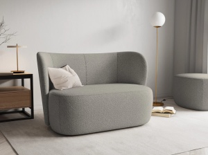 CANAPEA SAAMIT, 2 LOCURI, 126 CM, DIVERSE CULORI SI MATERIALE, DESIGN DEOSEBIT - Img 8