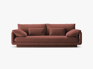 CANAPEA TORINO, 3 LOCURI, 220 CM, DIVERSE CULORI SI MATERIALE, DESIGN DEOSEBIT - Img 2
