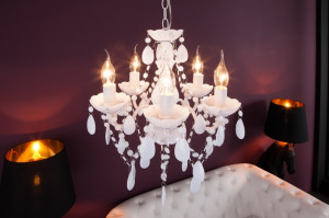 CANDELABRU KARAT S ALB 7227, CU 5 BRATE, DESIGN CLASIC - Img 2