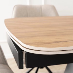 CEL MAI MIC PRET!!!MASA EXTENSIBILA 160-240CM, ARTIM MEBLE, REALIZATA DIN METAL SI CERAMICA, CULOARE MARMURA STEJAR/NEGRU, STIL MODERN - Img 7