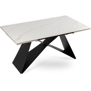 CEL MAI MIC PRET!!!MASA EXTENSIBILA 160-240CM, ARTIM MEBLE, REALIZATA DIN METAL SI CERAMICA, CULOARE MARMURA ALBA/NEGRU, STIL MODERN - Img 10