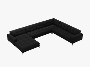 COLATR MAMAIA, CU 7 LOCURI, PE DREAPTA, NEGRU BLUVEL 19, CU TAPITERIE DN CATIFEA, MICADONI - Img 3
