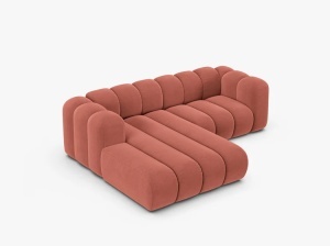 COLTAR CU 3 LOCURI LUPIN 230, PE STANGA, CORAI, CU TAPITERIE DIN CATIFEA SALVADOR, MICADONI - Img 3