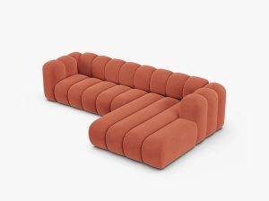 COLTAR CU 4 LOCURI LUPIN 288, PE DREAPTA, CORAI, CU TAPITERIE DIN CATIFEA VENUS, MICADONI - Img 3