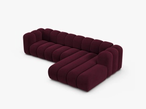 COLTAR CU 4 LOCURI LUPIN 288, PE DREAPTA, VISINIU, CU TAPITERIE DIN CATIFEA VENUS, MICADONI - Img 3
