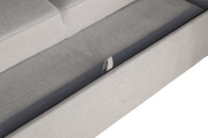 COLTAR CU SPATIU DE DEPOZITARE, APARTMENT 245CM, 3 LOCURI, REALIZAT DIN MATERIAL TEXTIL, DE CULOARE BEJ, ARTIM GROUP - Img 9