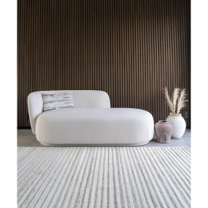 COLTAR DIVAN CU PERINA 175CM, DIN LEMN SI TEXTIL, CULOARE BEJ, HOUSE NORDIC - Img 2