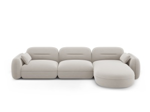 COLTAR ELEGANT 4 LOCURI, SYDNEY, BEIGE DESCHIS, DREAPTA, MATERIAL CATIFEA, ARTIM GROUP SELECTION - Img 3