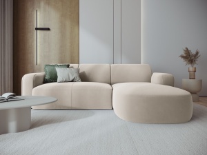 COLTAR ELEGANT DREAPTA 250CM, JASMIN 4 LOCURI, DIVERSE CULORI, MATERIAL CATIFEA, ARTIM GROUP COLLECTION - Img 7