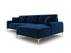 COLTAR ELEGANT DREAPTA 254CM, MADARA 5 LOCURI, DIVERSE CULORI, MATERIAL CATIFEA, ARTIM GROUP COLLECTION - Img 3