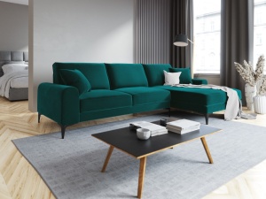 COLTAR ELEGANT DREAPTA 254CM, MADARA 5 LOCURI, DIVERSE CULORI, MATERIAL CATIFEA, ARTIM GROUP COLLECTION - Img 13