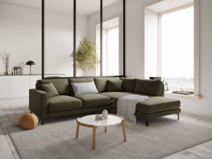 COLTAR ELEGANT DREAPTA 254CM, VENUS 5 LOCURI, DIVERSE CULORI, MATERIAL CATIFEA, ARTIM GROUP COLLECTION - Img 9