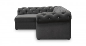 COLTAR EXTENSIBIL 278 CM, VALENTINO L STANGA,GRI, DIN STOFA DE CALITATE SUPERIOARA - Img 3