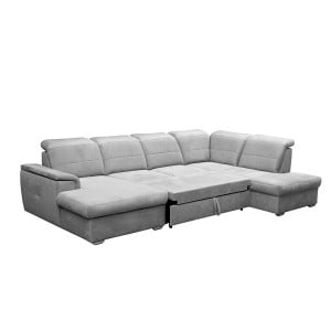 COLTAR EXTENSIBIL 320CM, BERGAMO U, ANTRACIT, DIN STOFA FINA DE CALITATE SUPERIOARA - Img 4