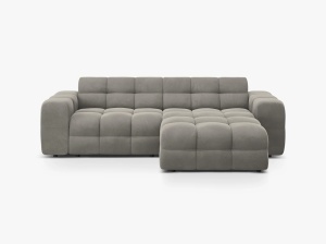 COLTAR KENDAL, DREAPTA, 4 LOCURI, 256 CM, DIVERSE CULORI SI MATERIALE, DESIGN DEOSEBIT - Img 1