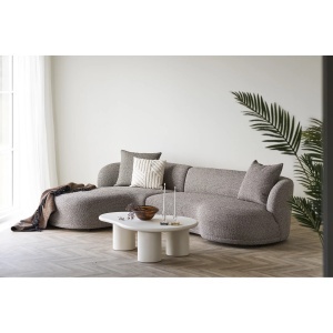 COLTAR KINGSTON 294CM, DIN LEMN SI TEXTIL, CULOARE MARO, HOUSE NORDIC - Img 2