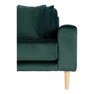 COLTAR LIDO CU 4 PERINI 290CM, DIN LEMN SI TEXTIL- CATIFEA, STANGA, CULOARE VERDE, HOUSE NORDIC - Img 3
