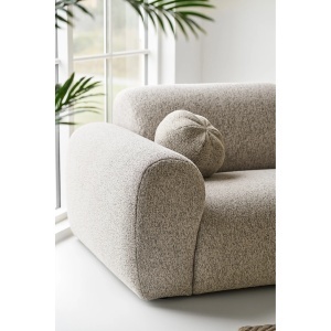 COLTAR LIVING CLYDE 300CM, DIN LEMN SI TEXTIL, CULOARE GRI NISIPIU, HOUSE NORDIC - Img 7