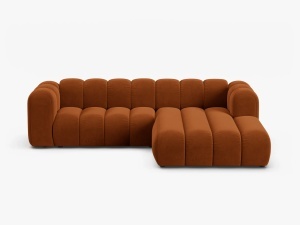 COLTAR LUPIN 260, PE DREAPTA, CARAMIZIU, CU TAPITERIE DIN TEXTIL CATIFEA SALVADOR, MICADONI