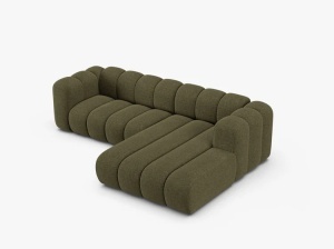 COLTAR LUPIN 260, PE DREAPTA, VERDE, CU TAPITERIE DIN TEXTIL CHENILLE EDEN, MICADONI - Img 3