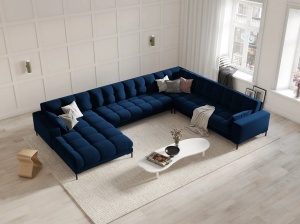 COLTAR MAMAIA, CU 7 LOCURI, PE DREAPTA, ALBASTRU ROYAL BLUVEL 86, CU TAPITERIE DIN CATIFEA, MICADONI