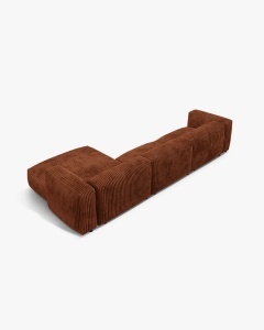 COLTAR MARTINA, 130X176 CM, PE DREAPTA, CARAMIZIU, TAPITAT CU TAPITERIE DIN TEXTIL CORDOI TILIA, MICADONI - Img 3