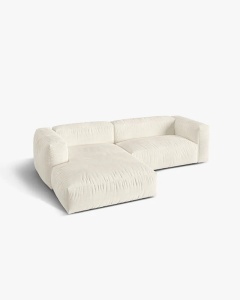 COLTAR MARTINA, FILDES, 280 CM, STANGA, CU TAPITERIE DIN TEXTIL BOUCLE MONET, MICADONI - Img 3