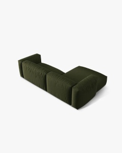 COLTAR MARTINA, VERDE, 244 CM, STANGA, CU TAPITERIE DIN TEXTIL STRUCTURAT BOSTON, MICADONI - Img 4