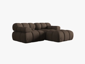 COLTAR MODULAR BELLIS, DREAPTA, 2 LOCURI, 191 CM, MARO 40, TAPITERIE DIN CATIFEA 3D, DESIGN DEOSEBIT, BESOLUX - Img 5