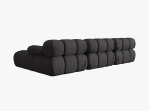 COLTAR MODULAR BELLIS, DREAPTA, 3 LOCURI, 285 CM, ESPRESSO 15, TAPITERIE DIN CATIFEA 3D, DESIGN DEOSEBIT - Img 6
