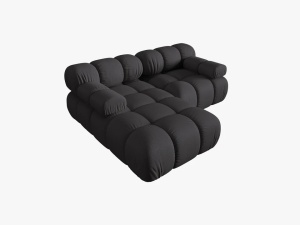 COLTAR MODULAR BELLIS, STANGA, 2 LOCURI, 191 CM, ESPRESSO 15, TAPITERIE DIN CATIFEA 3D, DESIGN DEOSEBIT - Img 4