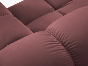 COLTAR MODULAR BELLIS, STANGA, 3 LOCURI, 285 CM, ROZ 63, TAPITERIE DIN CATIFEA, DESIGN DEOSEBIT - Img 8