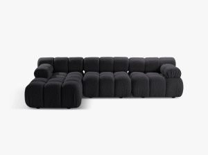 COLTAR MODULAR BELLIS, STANGA, 4 LOCURI, 282 CM, TAPITERIE BOUCLE, DIVERSE CULORI, DESIGN DEOSEBIT - Img 3