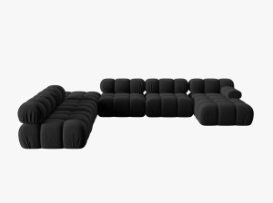 COLTAR MODULAR BELLIS, STANGA, 6 LOCURI, 376 CM, DIVERSE CULORI SI MATERIALE, DESIGN DEOSEBIT - Img 19